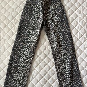 RSQ Kids Leopard Print Straight Leg Jeans - Black/Taupe